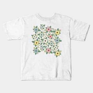 Bunch of flower in soft pastel tones Kids T-Shirt